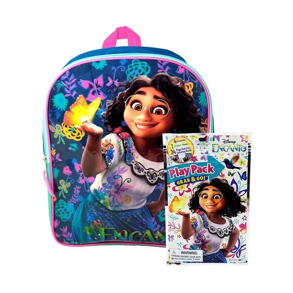 Encanto Backpack 15" Mirabel Madrigal Family w/ Grab -n-Go Play Pack School Set - Picture 2 of 10